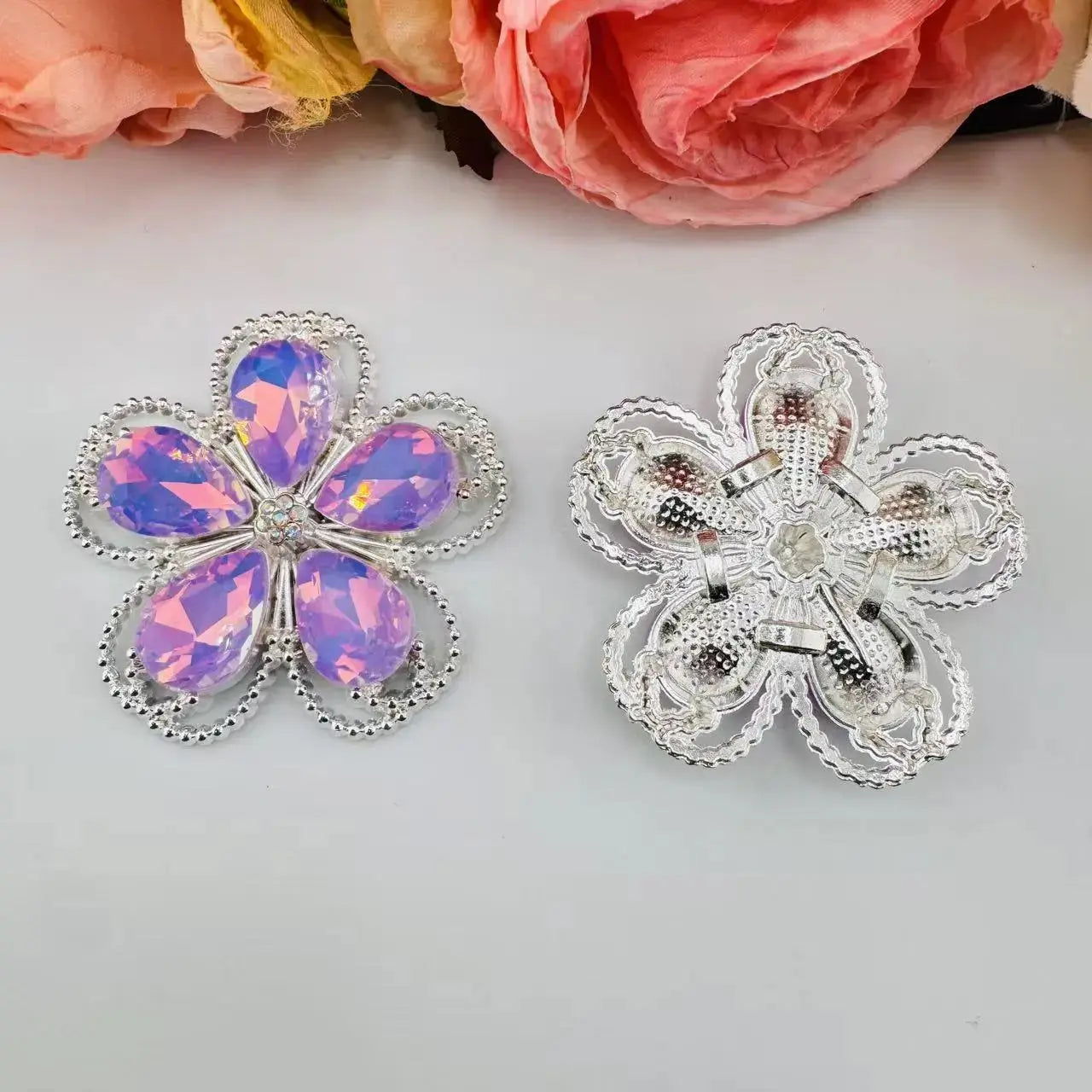 FS10999-41MM Flower Alloy Metal Chamrs Zoe DIY Wholesale