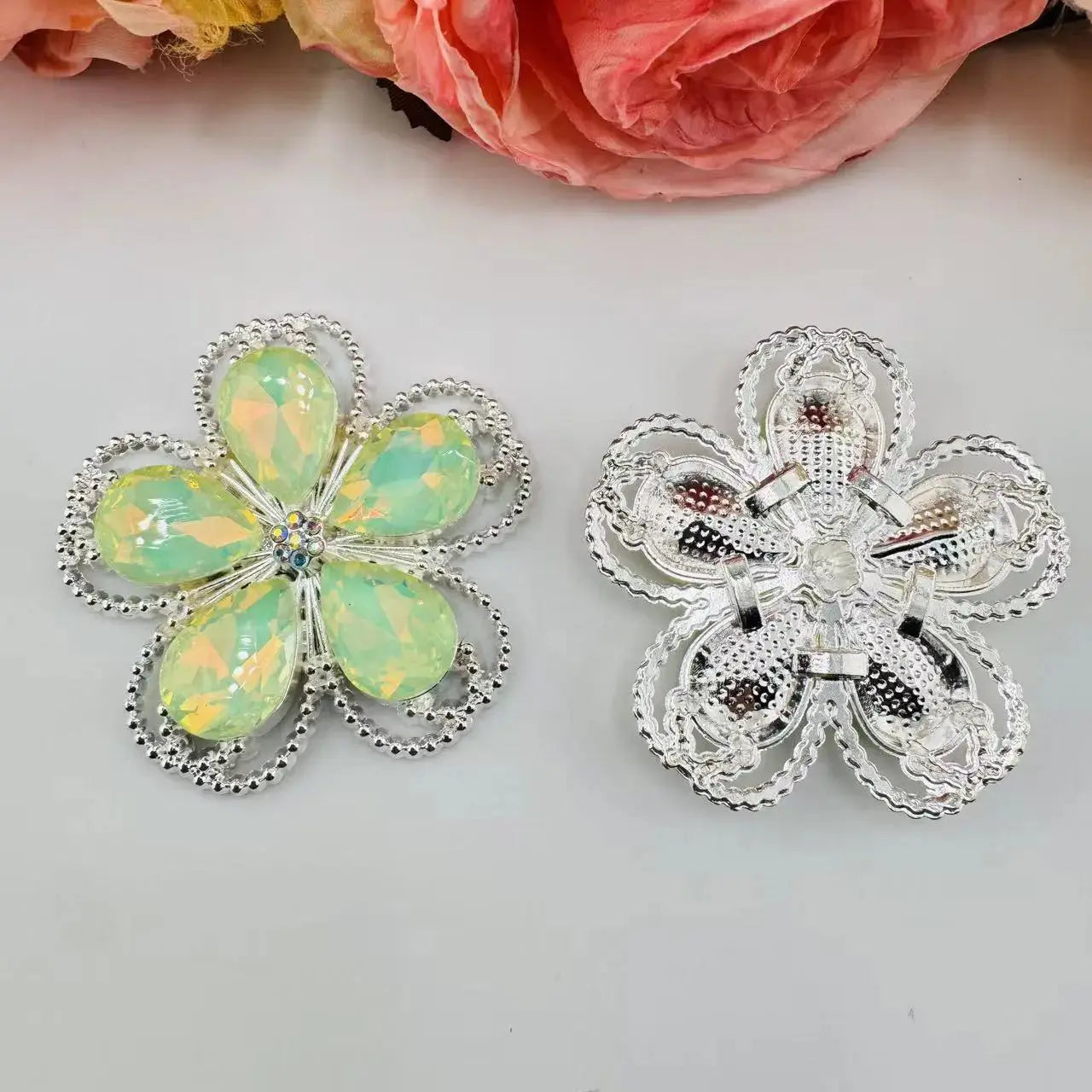 FS10999-41MM Flower Alloy Metal Chamrs Zoe DIY Wholesale