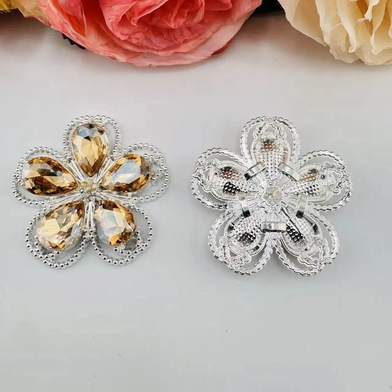 FS10999-41MM Flower Alloy Metal Chamrs Zoe DIY Wholesale