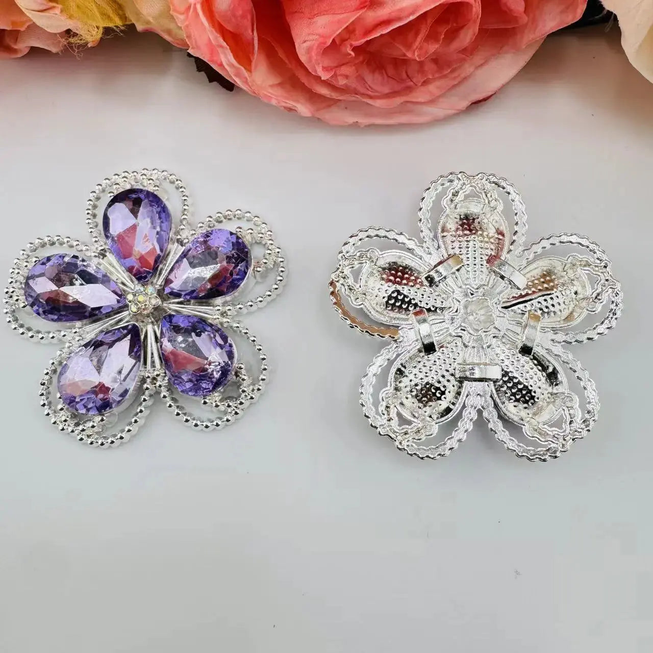 FS10999-41MM Flower Alloy Metal Chamrs Zoe DIY Wholesale