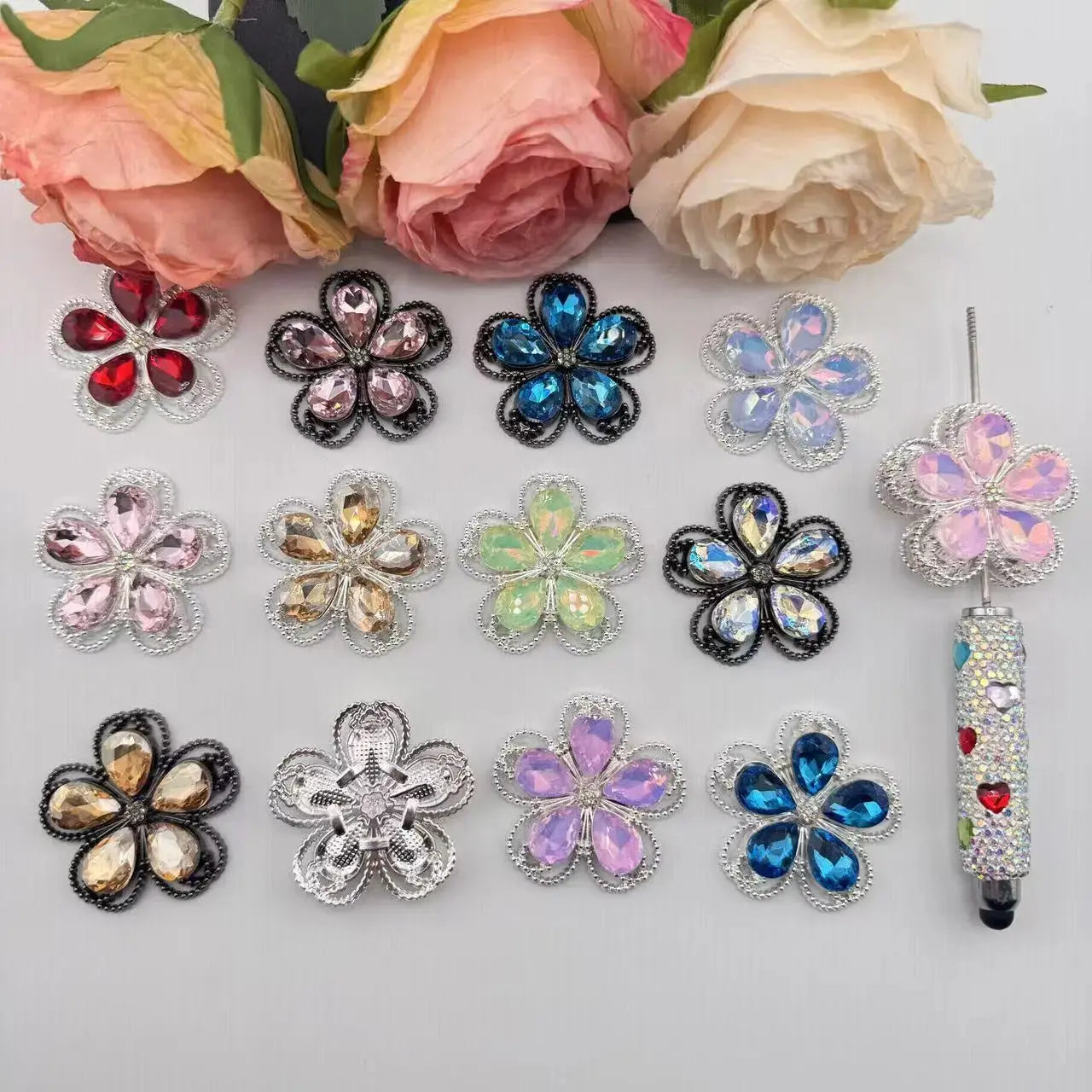 FS10999-41MM Flower Alloy Metal Chamrs Zoe DIY Wholesale