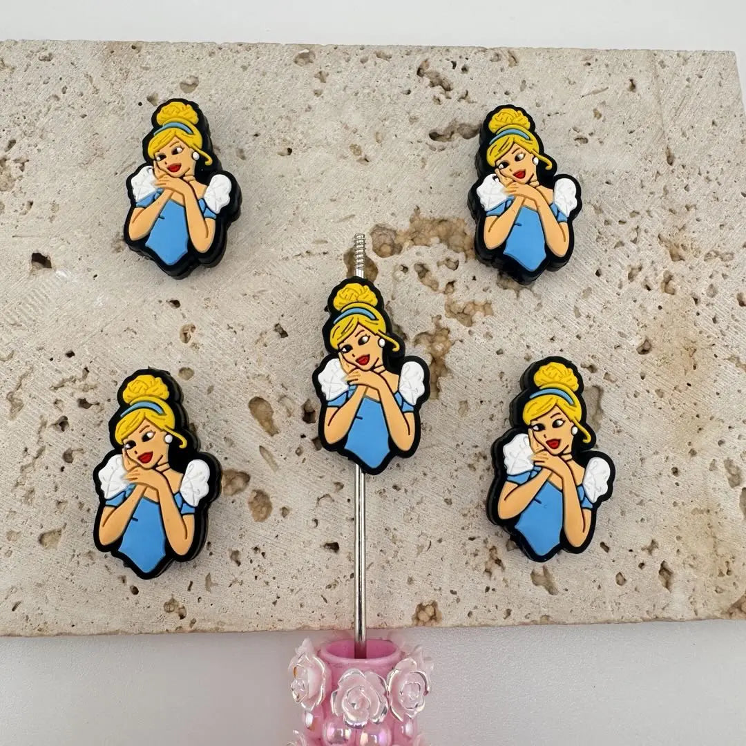 FS11008-Cinderella Silicone Focal Beads Zoe DIY Wholesale