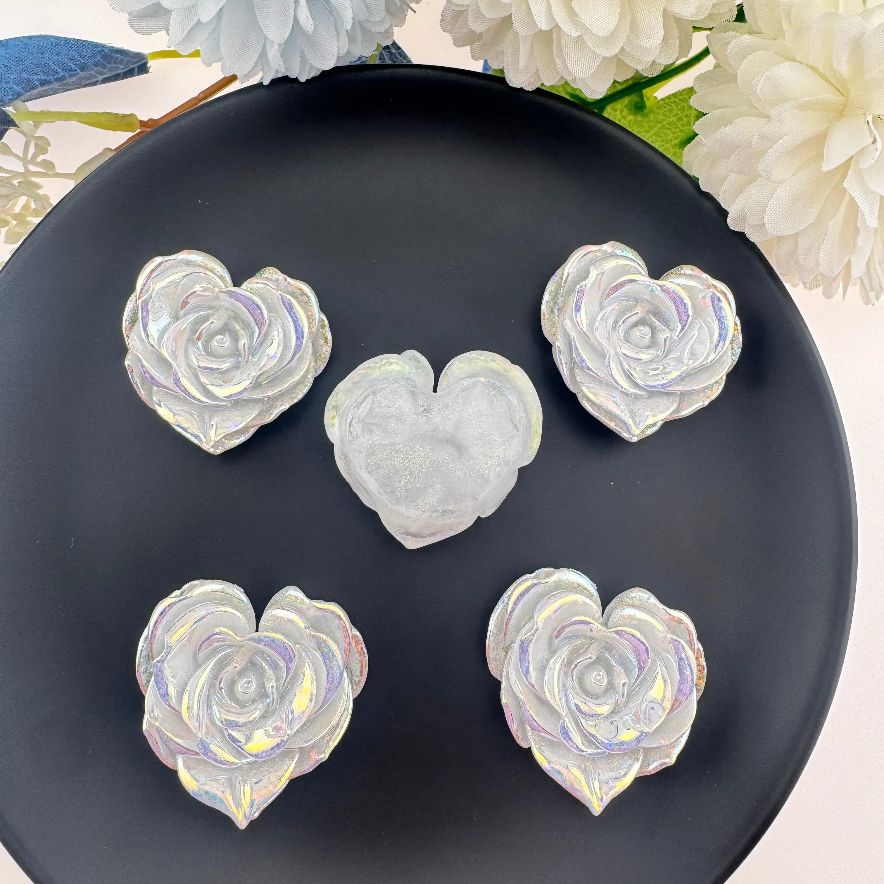 FS11122-About 38×35mm Heart Resin Patch