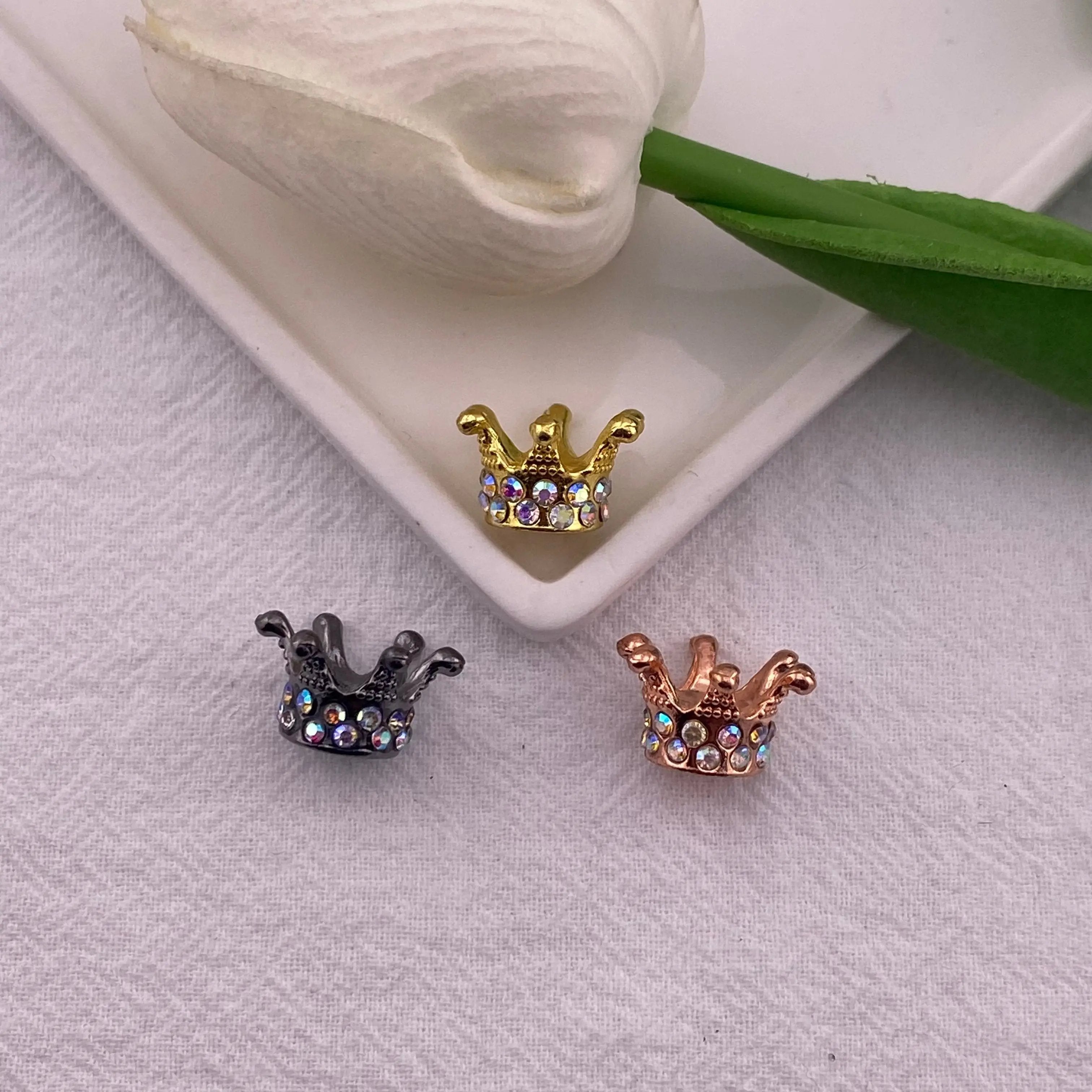 FS1114-15MM  Sliver Crown Spacer Fit For Beadspen Beads Zoe's DIY Shop