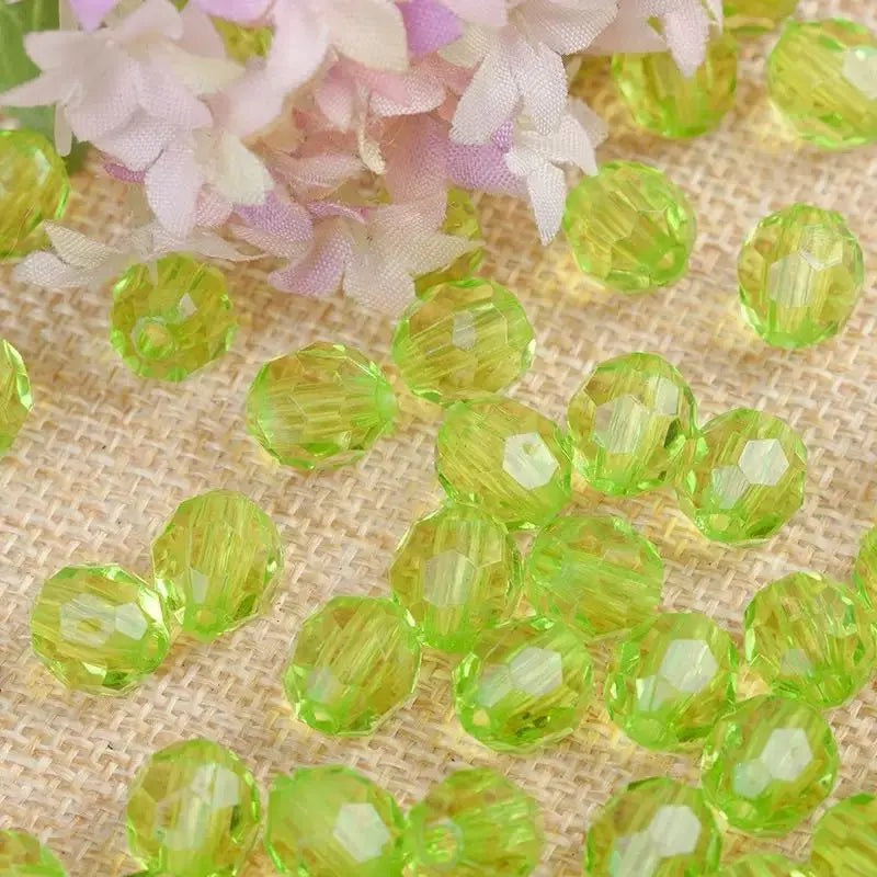 FS11169-About 8mm Facted Acrylic Beads Zoe DIY Wholesale