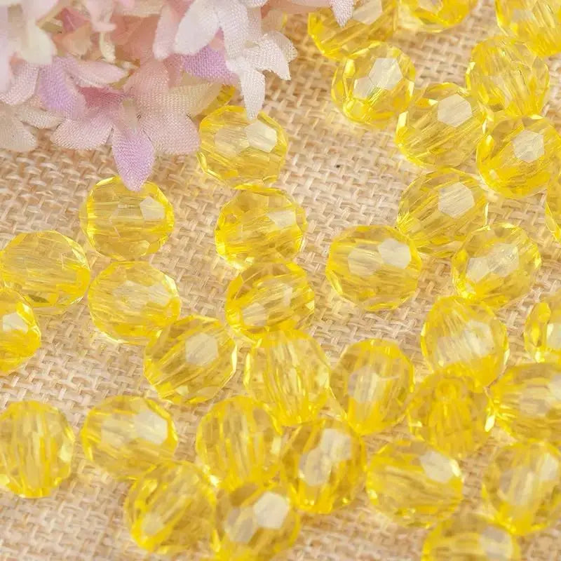 FS11169-About 8mm Facted Acrylic Beads Zoe DIY Wholesale