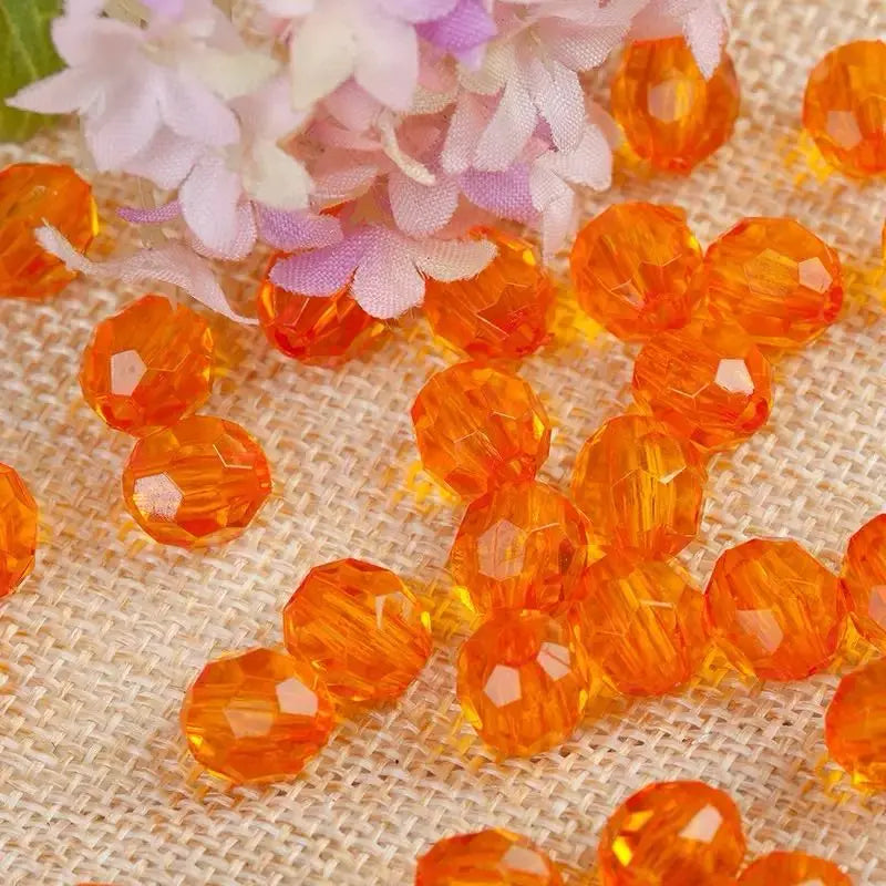 FS11169-About 8mm Facted Acrylic Beads Zoe DIY Wholesale