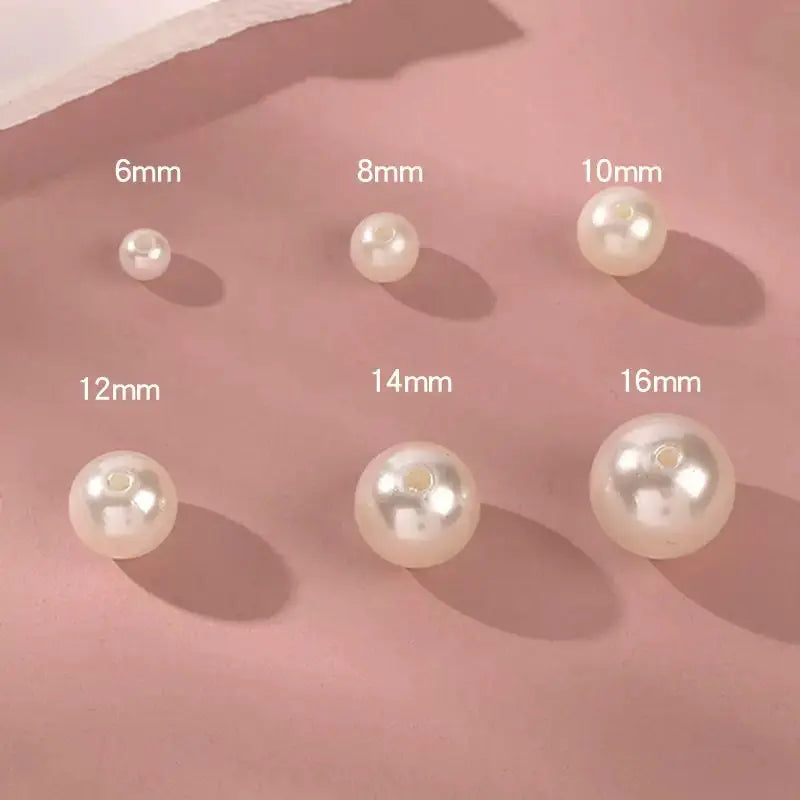 FS1268-16MM Pearl Looking Acrylic Beads Fit For Beadable Pens Zoe's DIY Shop