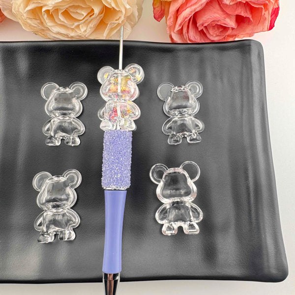 FS1286-36MM Violent Bear Shaker Acrylic Beads Fit For Beadspen Zoe's DIY Shop