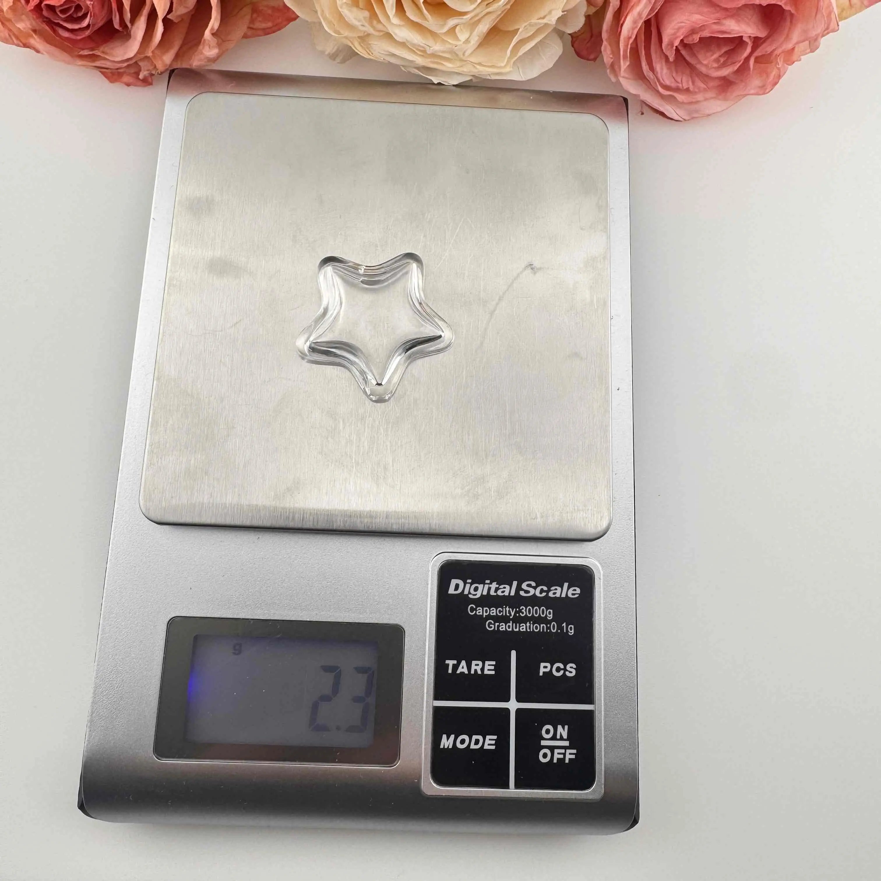 FS1292-About 33mm Star Shaker Acrylic Based Beads