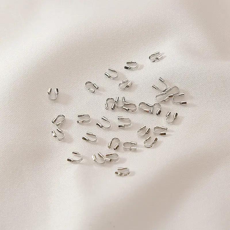 FS1306- 4*5MM Silver thread small U-shaped buckle Zoe's DIY Shop