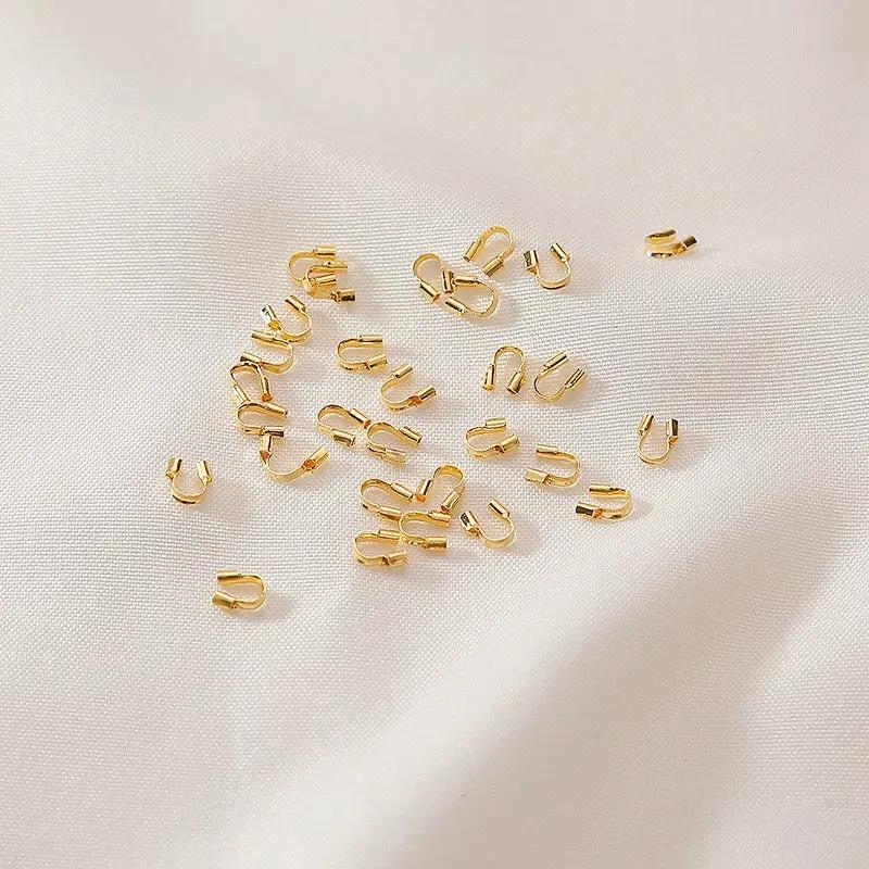 FS1306- 4*5MM Silver thread small U-shaped buckle Zoe's DIY Shop