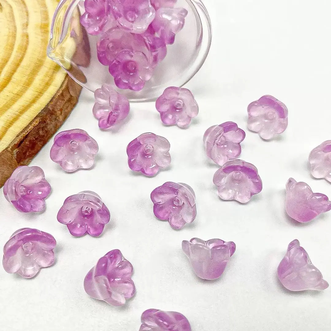 FS1337-7×12mm Glass Valley Of Lilly For Making Car Hangers Or Spacers ZoeDIY Shop