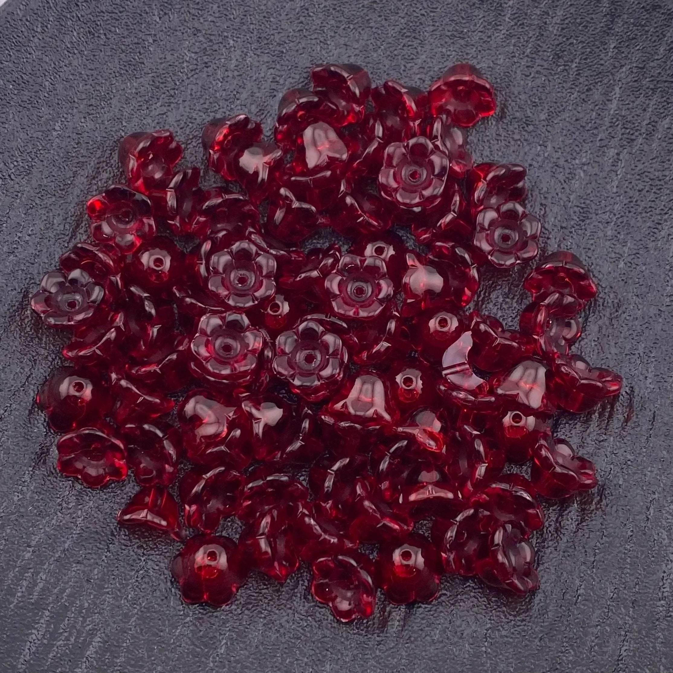 FS1337-7mm Glass Valley Of Lilly For Making Car Hangers Or Spacers Zoe's DIY Shop