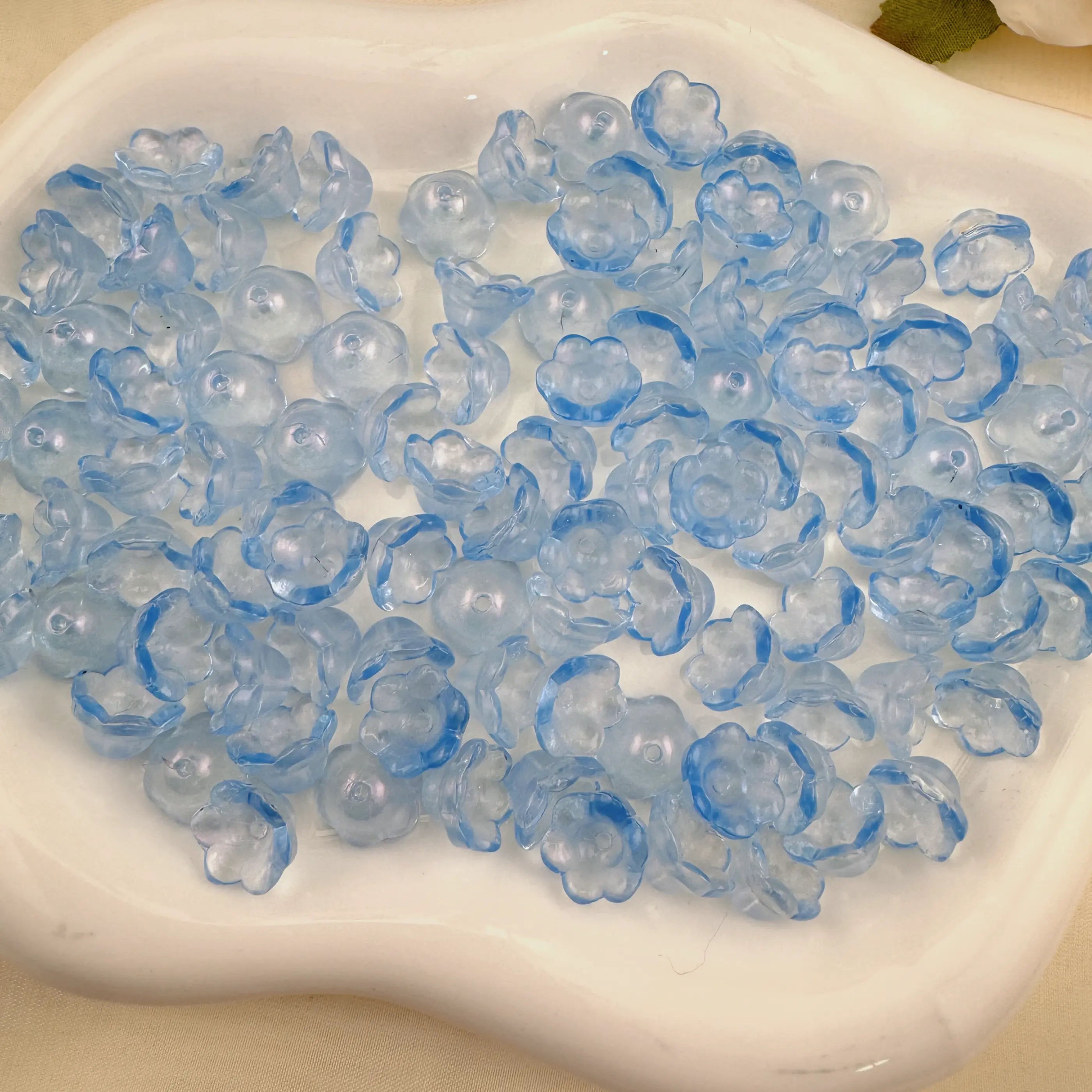 FS1337-7mm Glass Valley Of Lilly For Making Car Hangers Or Spacers Zoe's DIY Shop