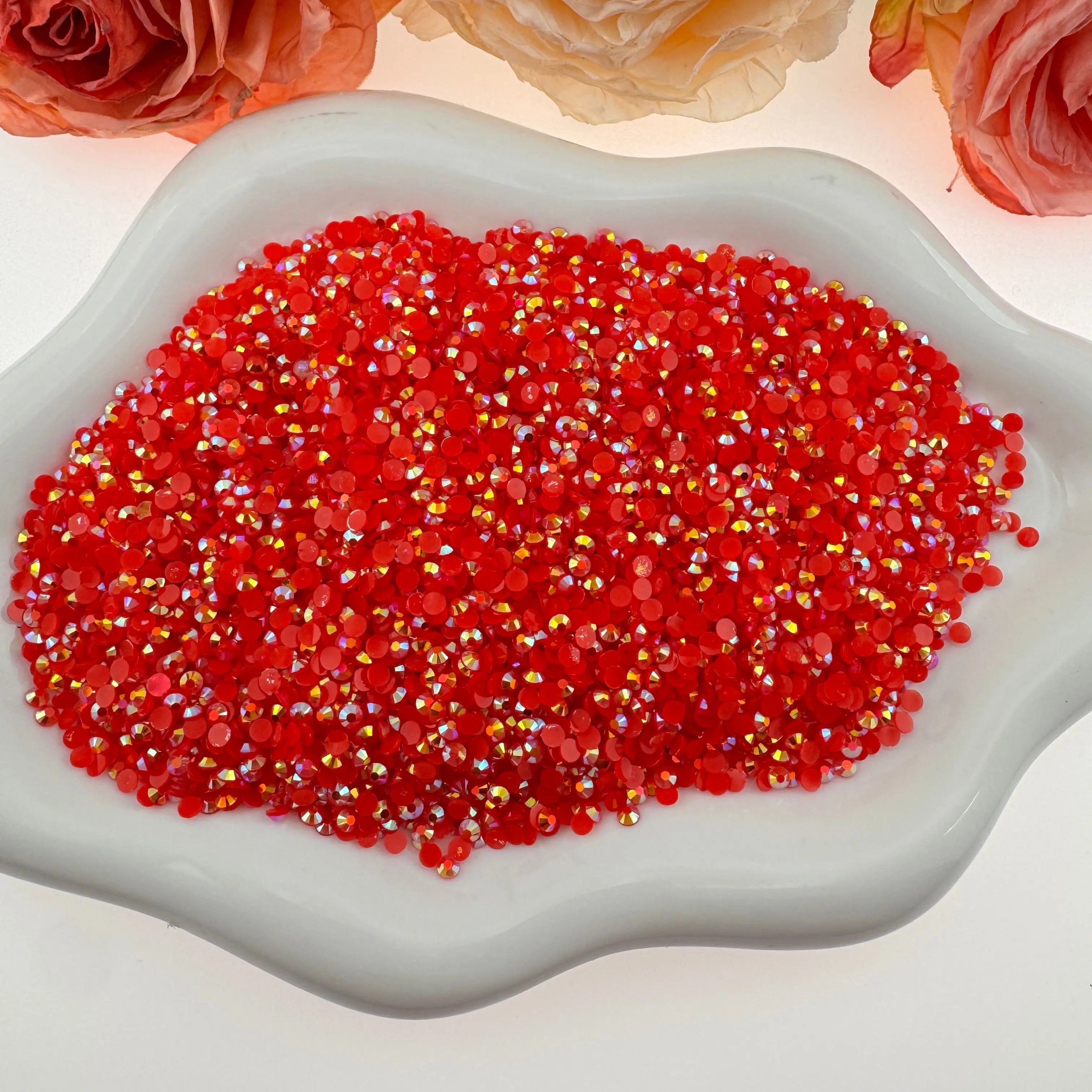 FS1352-3mm Non Hotfix Jelly Rhinestones Sugar Diamonds For Making Fancy Pens Or Fancy Beads