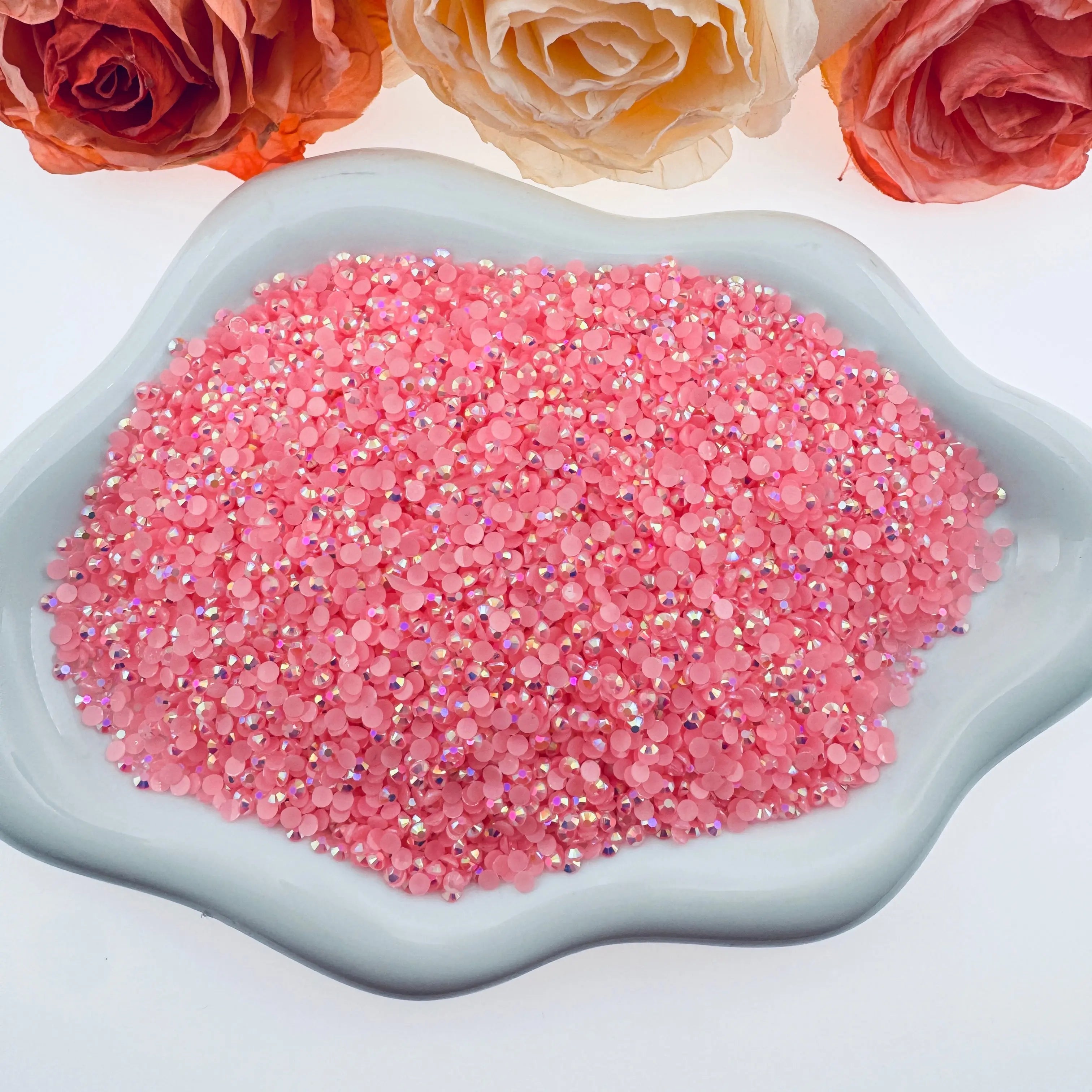 FS1352-3mm Non Hotfix Jelly Rhinestones Sugar Diamonds For Making Fancy Pens Or Fancy Beads ZoeDIY Shop