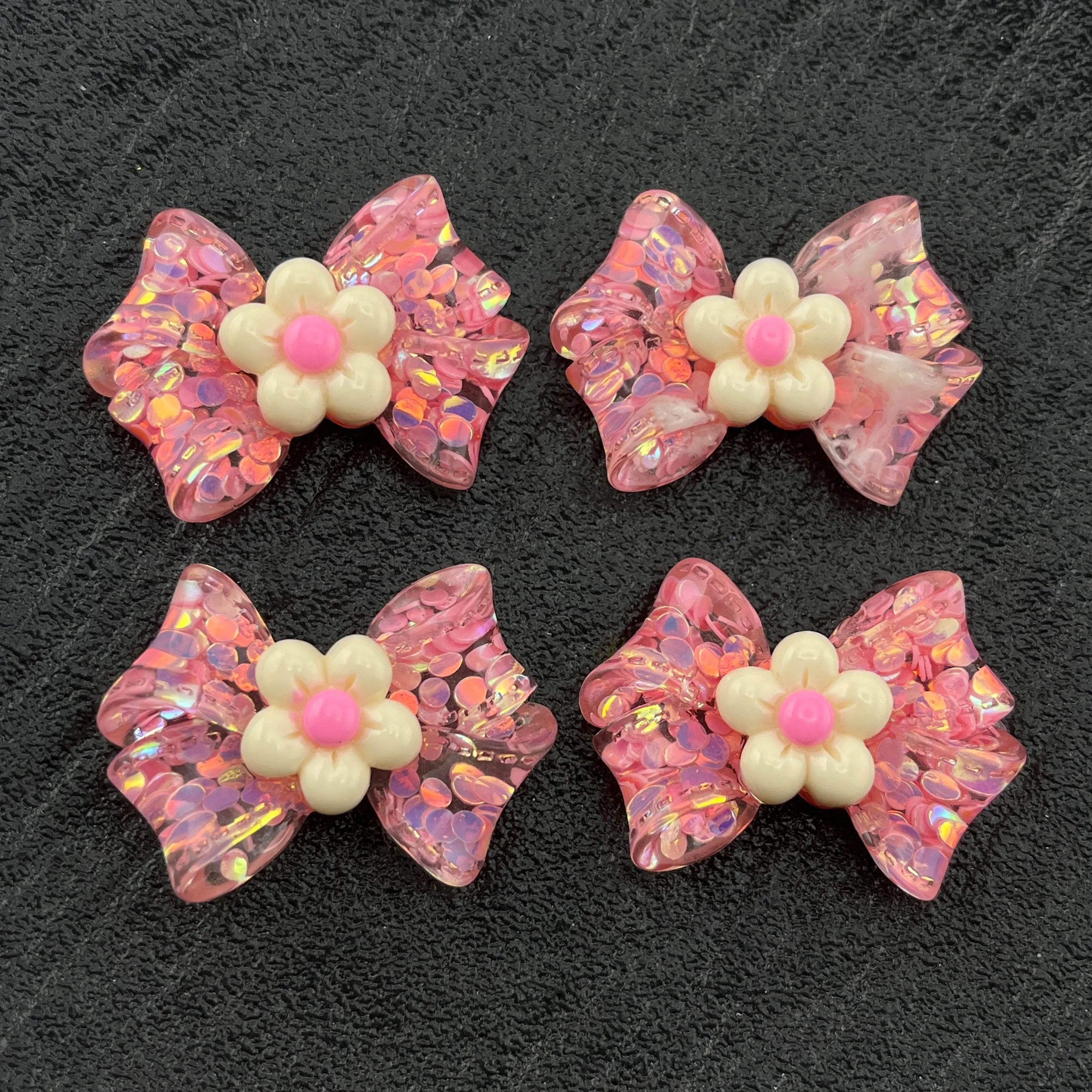 FS1417-10PCS 34MM Flower bows Zoe's DIY Shop