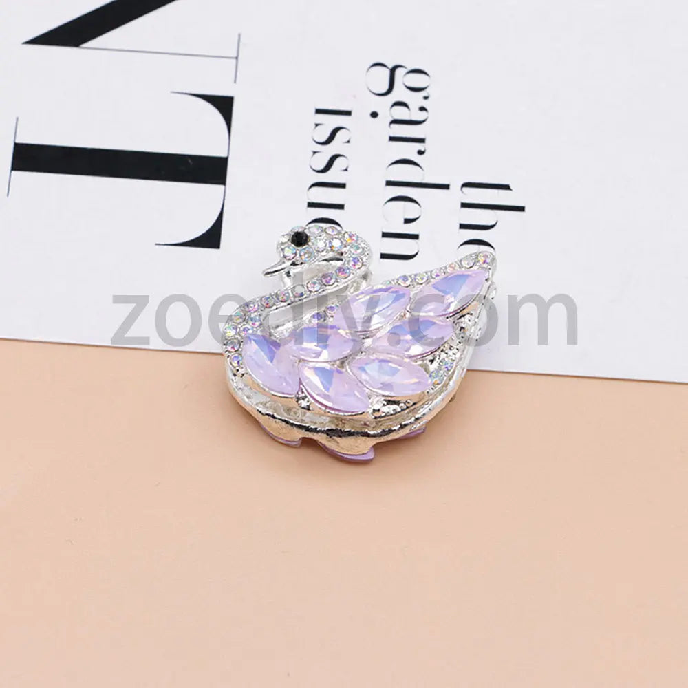 FS1622-Swan Diamond Alloy Beads Fit For Beadable Pens For Keychain Jewelry Making Zoe's DIY Shop