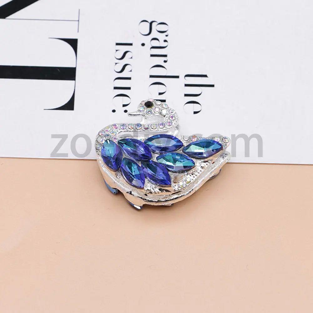 FS1622-Swan Diamond Alloy Beads Fit For Beadable Pens For Keychain Jewelry Making Zoe's DIY Shop