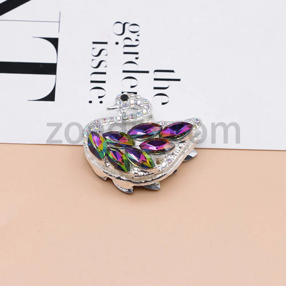 FS1622-Swan Diamond Alloy Beads Fit For Beadable Pens For Keychain Jewelry Making Zoe's DIY Shop