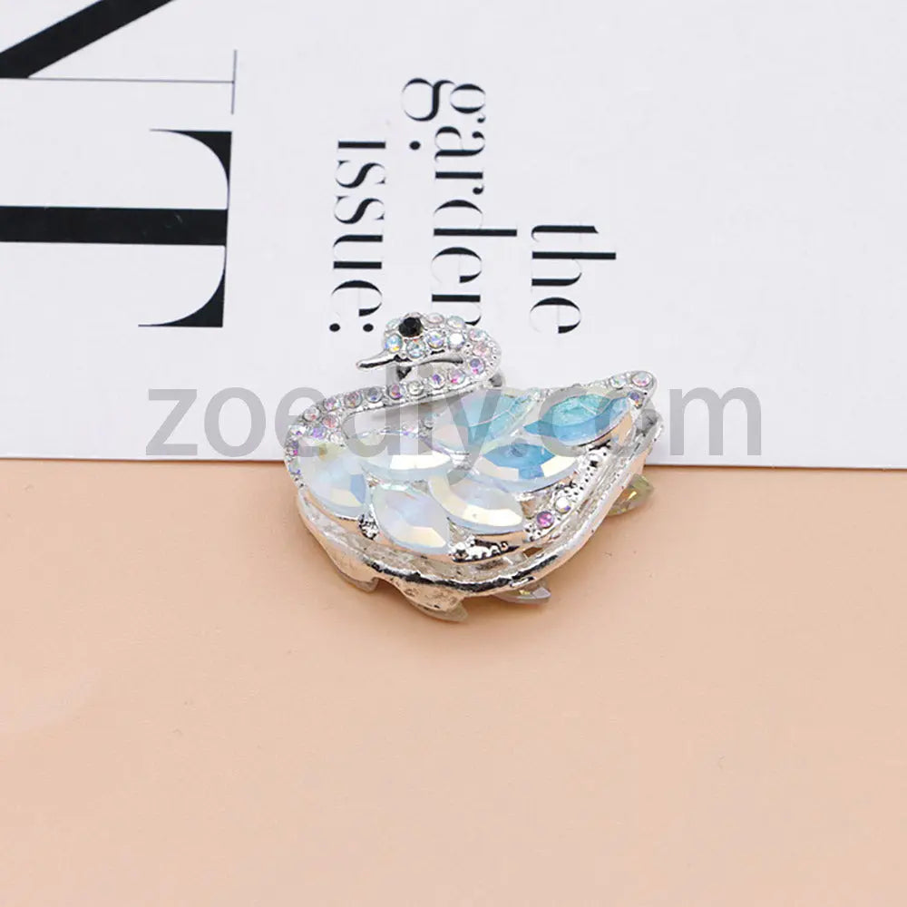 FS1622-Swan Diamond Alloy Beads Fit For Beadable Pens For Keychain Jewelry Making Zoe's DIY Shop