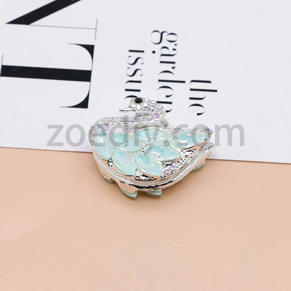FS1622-Swan Diamond Alloy Beads Fit For Beadable Pens For Keychain Jewelry Making Zoe's DIY Shop