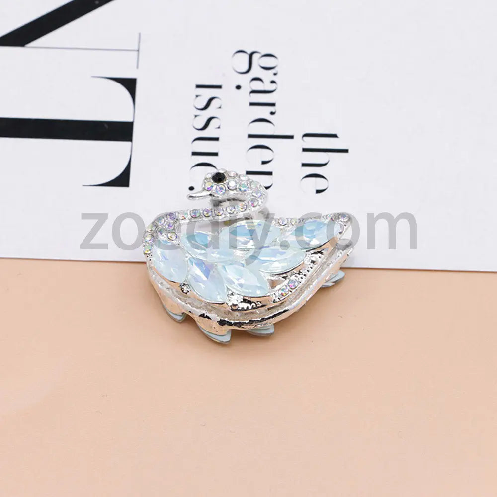 FS1622-Swan Diamond Alloy Beads Fit For Beadable Pens For Keychain Jewelry Making Zoe's DIY Shop