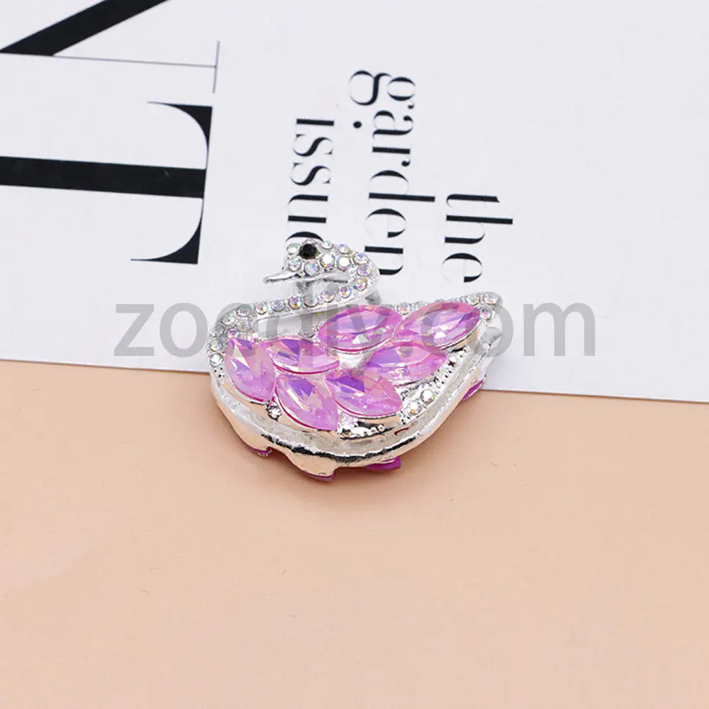 FS1622-Swan Diamond Alloy Beads Fit For Beadable Pens For Keychain Jewelry Making Zoe's DIY Shop