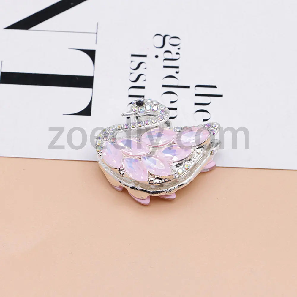 FS1622-Swan Diamond Alloy Beads Fit For Beadable Pens For Keychain Jewelry Making Zoe's DIY Shop