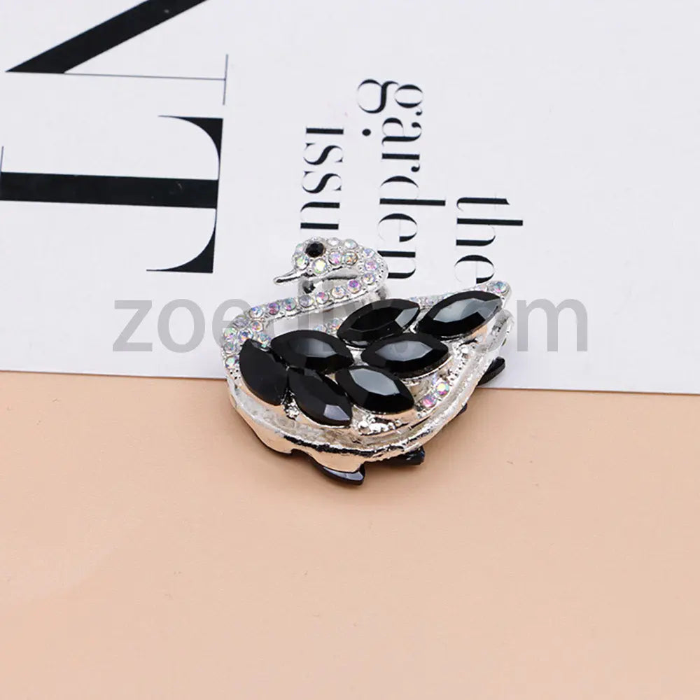 FS1622-Swan Diamond Alloy Beads Fit For Beadable Pens For Keychain Jewelry Making Zoe's DIY Shop