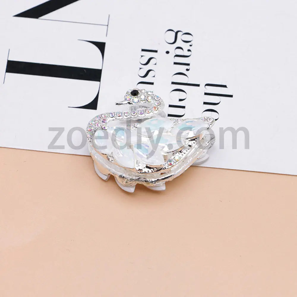 FS1622-Swan Diamond Alloy Beads Fit For Beadable Pens For Keychain Jewelry Making Zoe's DIY Shop
