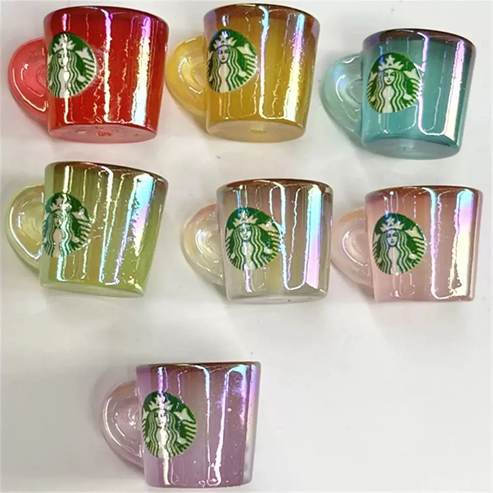FS1665-Glowing StarBucks Resin Beads Zoe DIY Wholesale