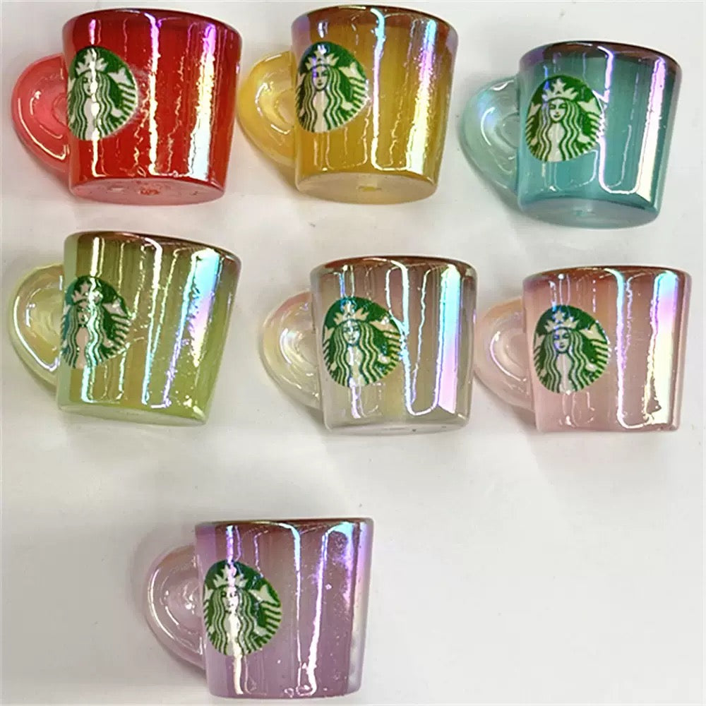 FS1665-Glowing StarBucks Resin Beads Zoe DIY Wholesale