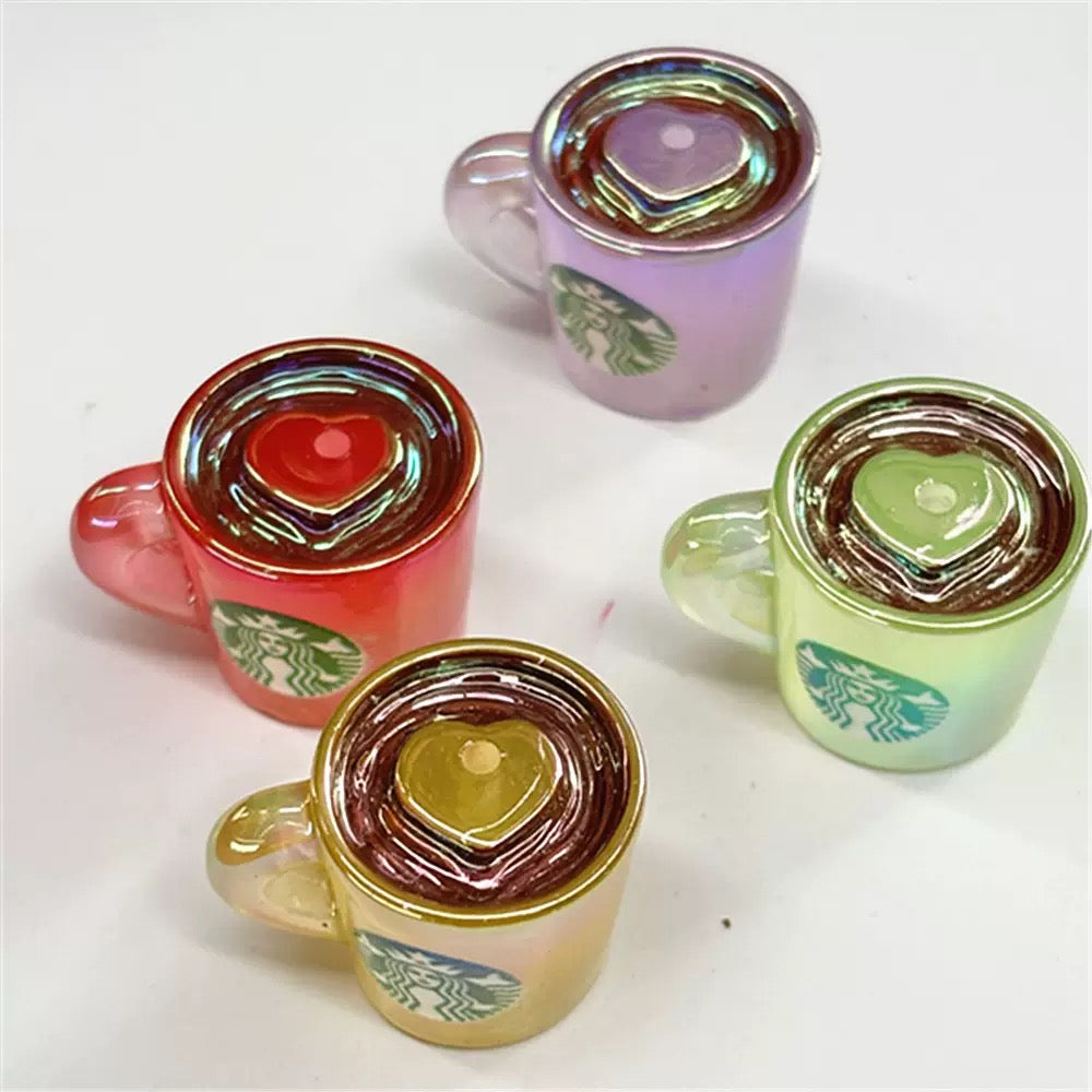 FS1665-Glowing StarBucks Resin Beads Zoe DIY Wholesale