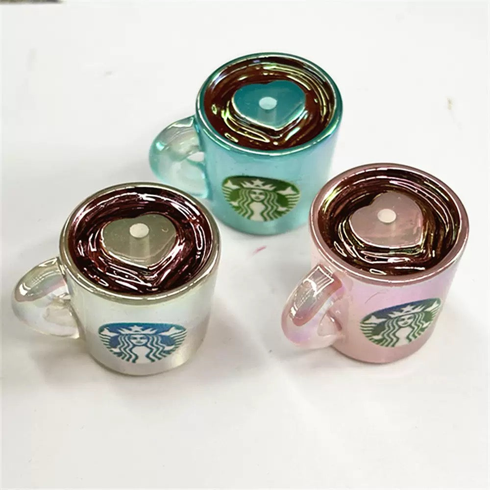 FS1665-Glowing StarBucks Resin Beads Zoe DIY Wholesale