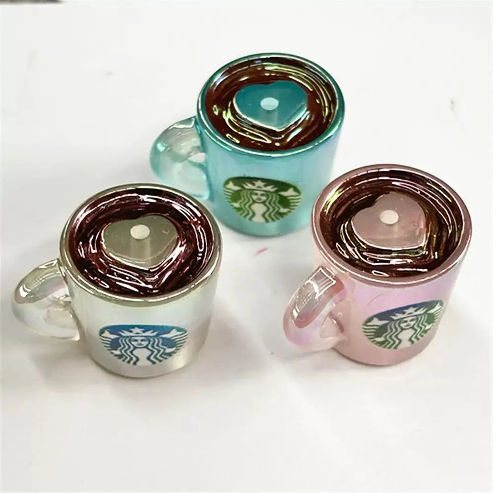 FS1665-Glowing StarBucks Resin Beads Zoe DIY Wholesale