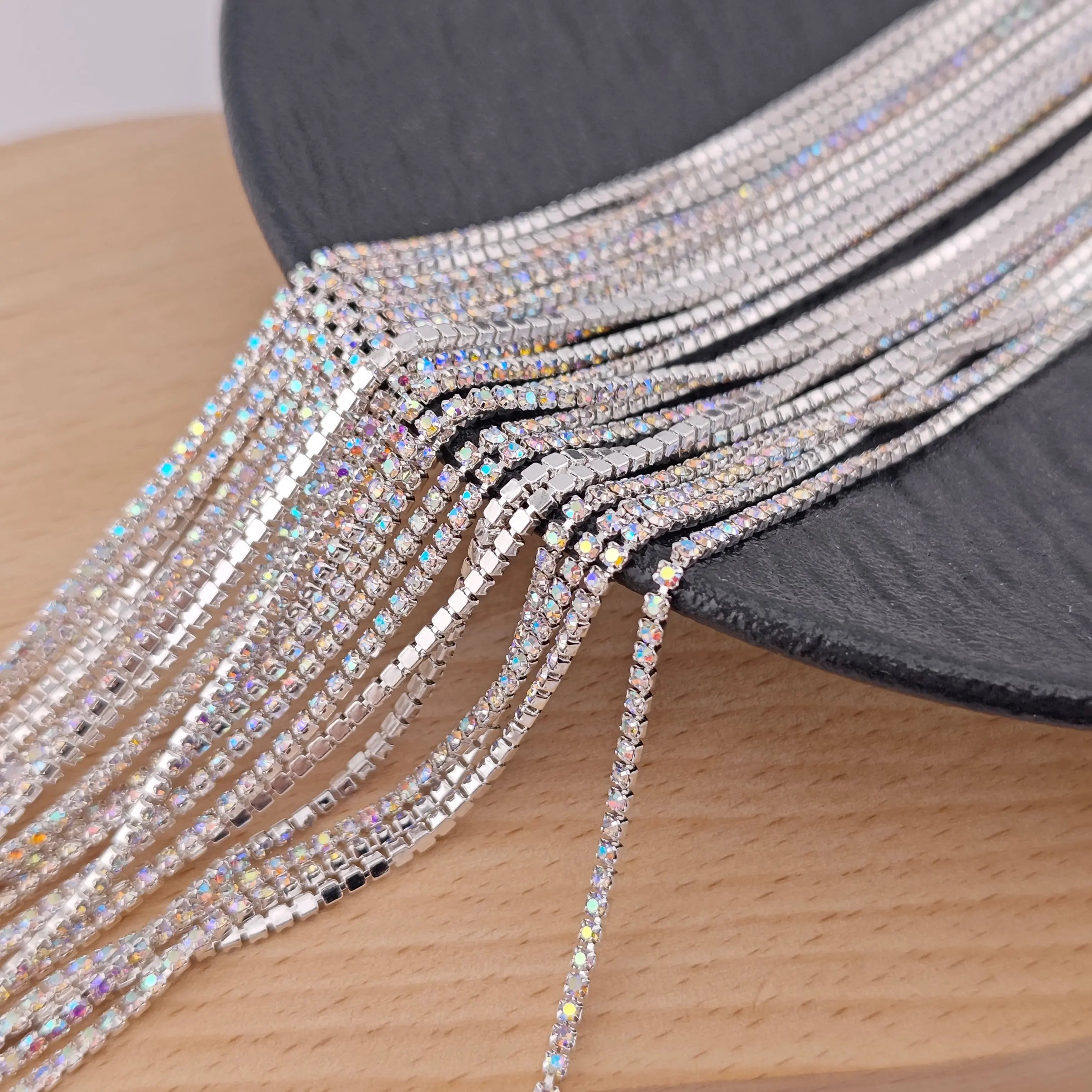 FS1674-1.5mm Diamonds Chain For DIY Making Beads and making Fancy Pens Zoe DIY Shop
