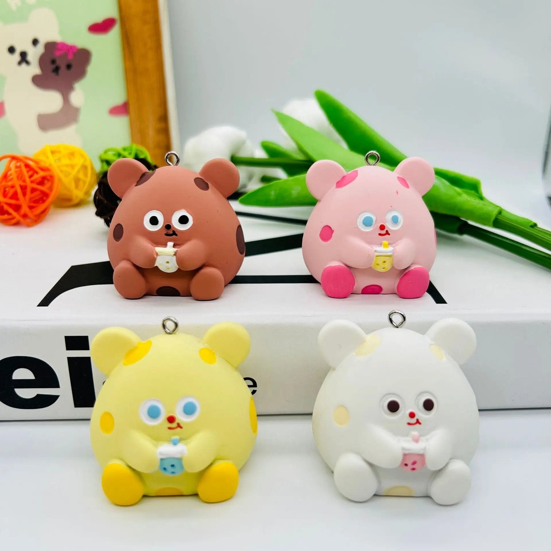 FS1727-Cute Anima Resin Pedant For Making Car Hanger Or Keychain Zoe's DIY Shop