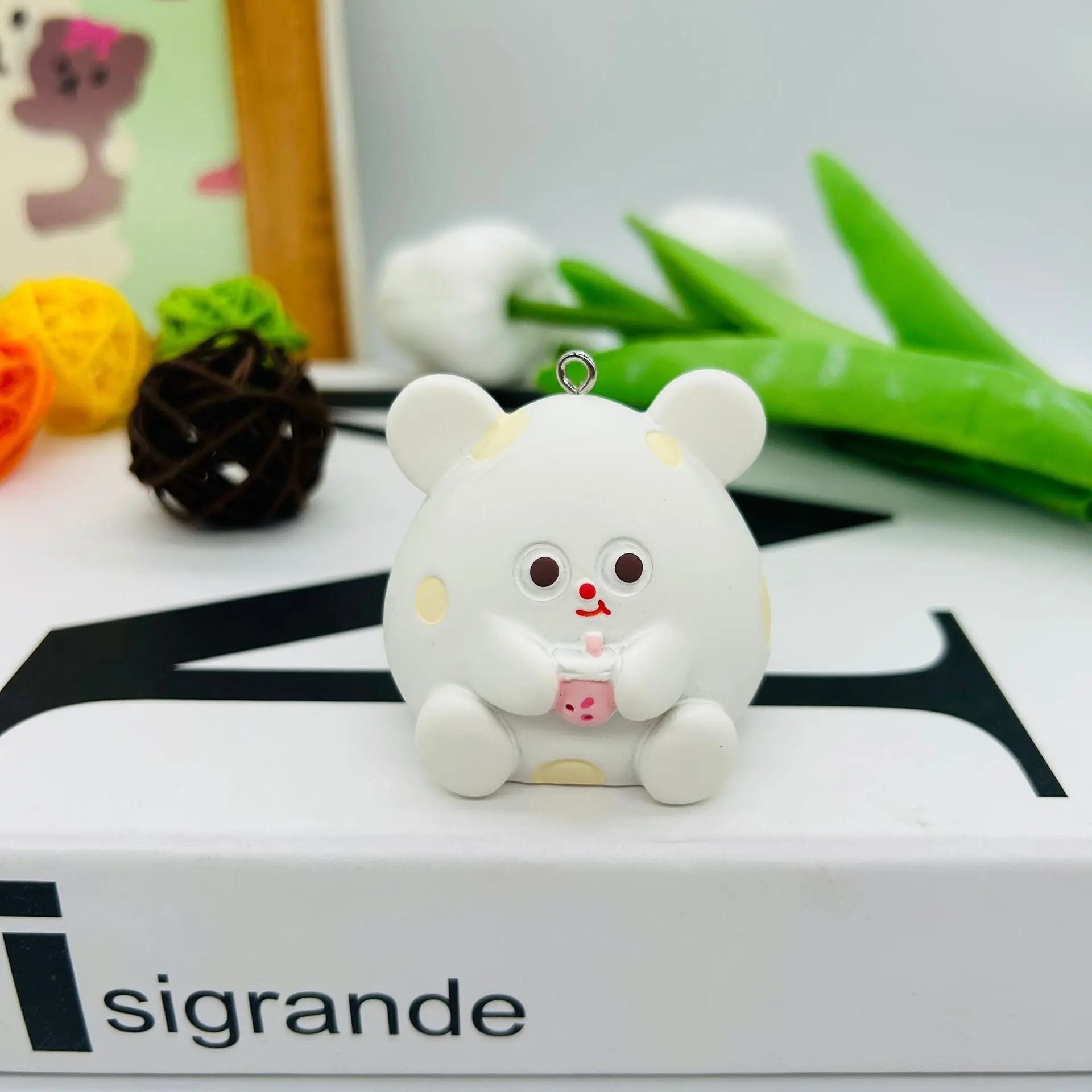 FS1727-Cute Anima Resin Pedant For Making Car Hanger Or Keychain Zoe's DIY Shop