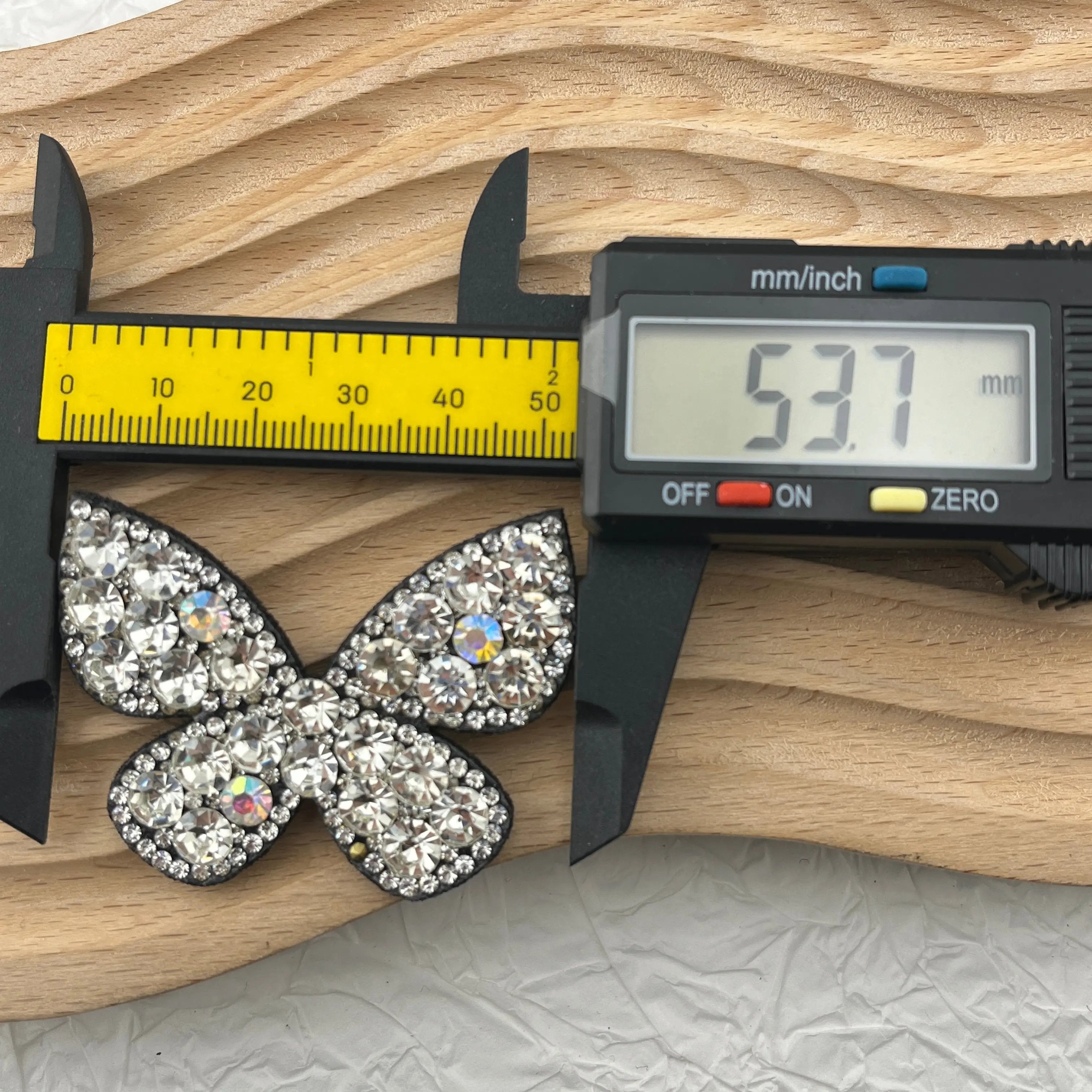 FS1745-54MM Diamond Butterfly Patch For Making Fancy Beads Zoe's DIY Shop