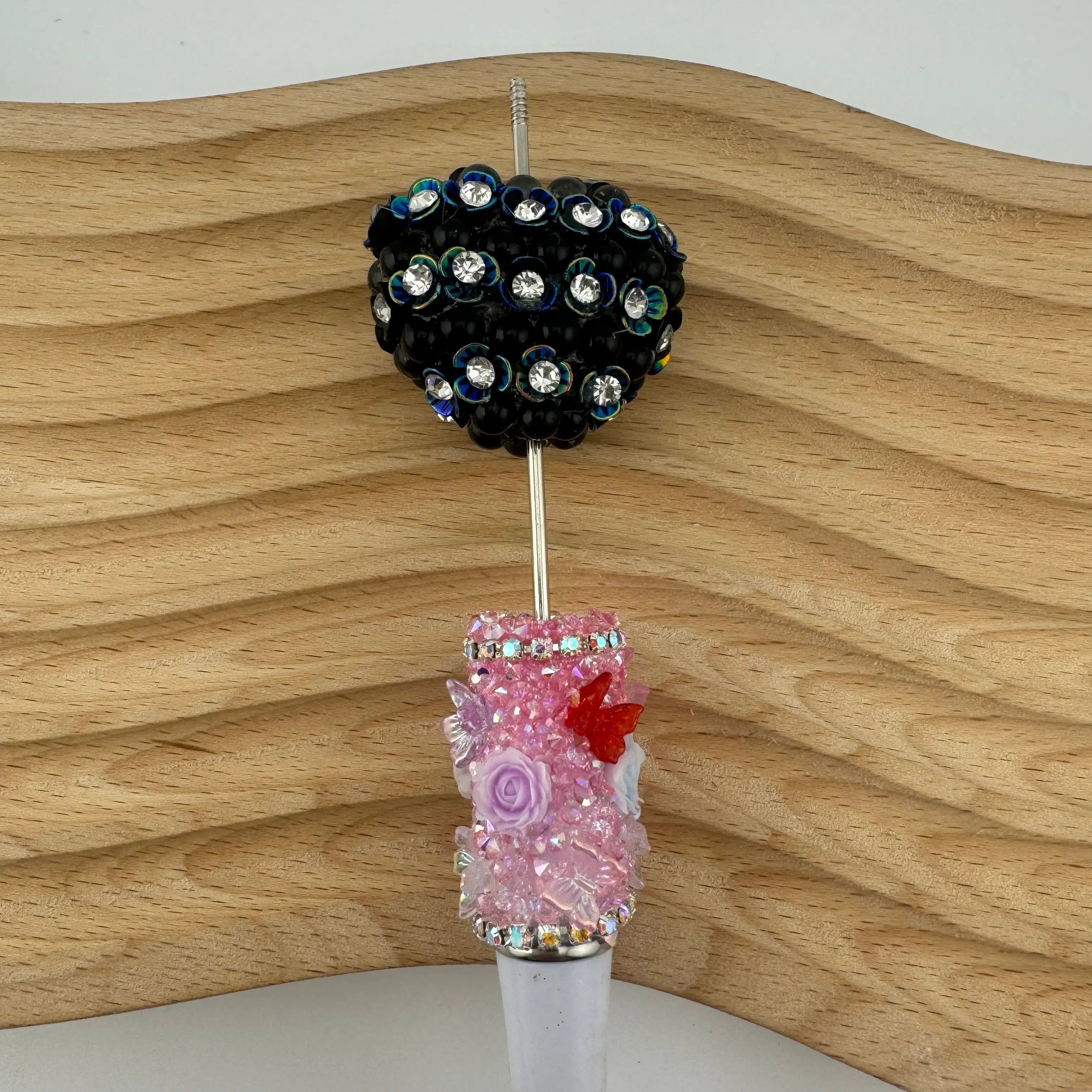 FS1778-Flower Heart Fancy Beads Fit For Beadable Pens Zoe's DIY Shop