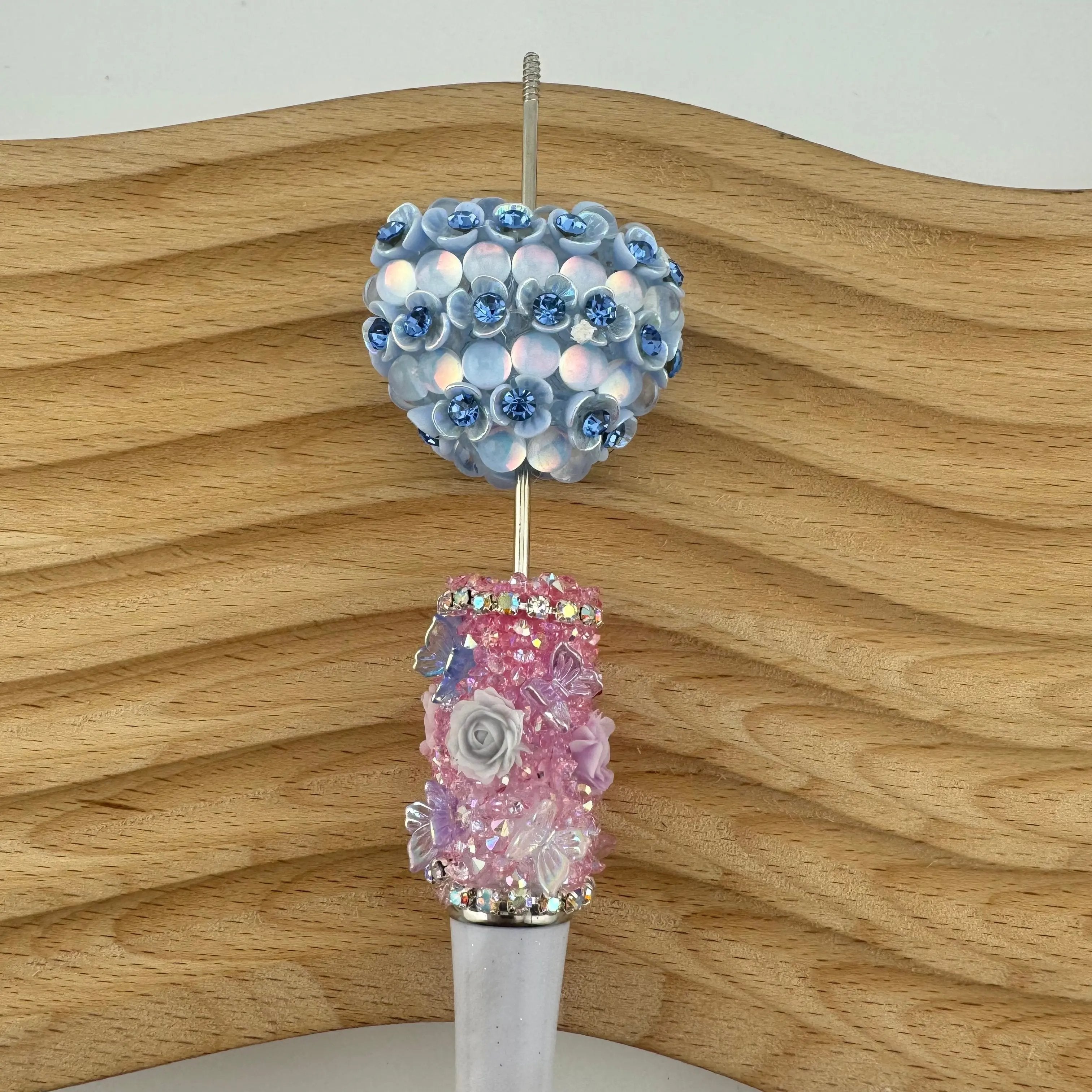 FS1778-Flower Heart Fancy Beads Fit For Beadable Pens Zoe's DIY Shop