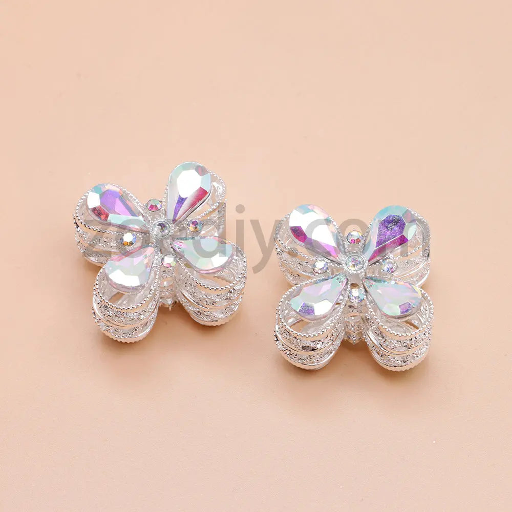 FS1781- Crystal Diamond Flower Metal Beads Fit For Beadable Pens For Keychain Jewelry Making Zoe's DIY Shop