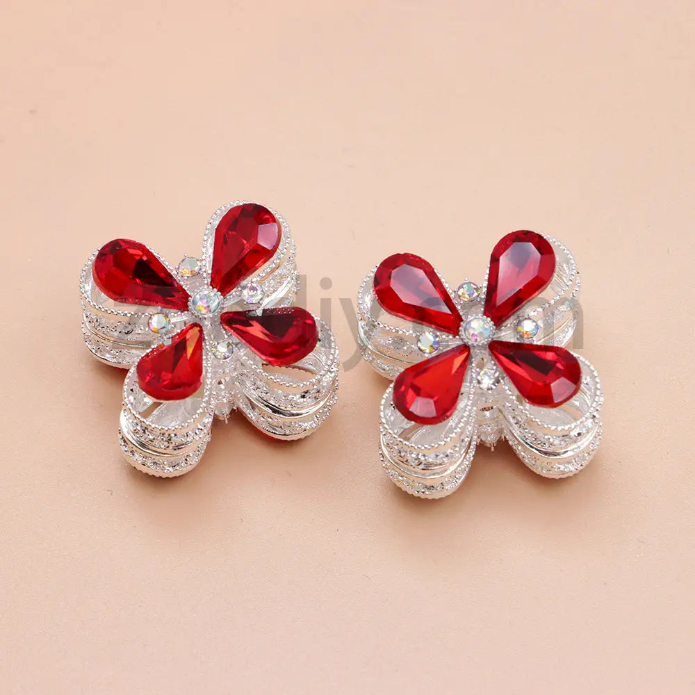 FS1781- Crystal Diamond Flower Metal Beads Fit For Beadable Pens For Keychain Jewelry Making Zoe's DIY Shop