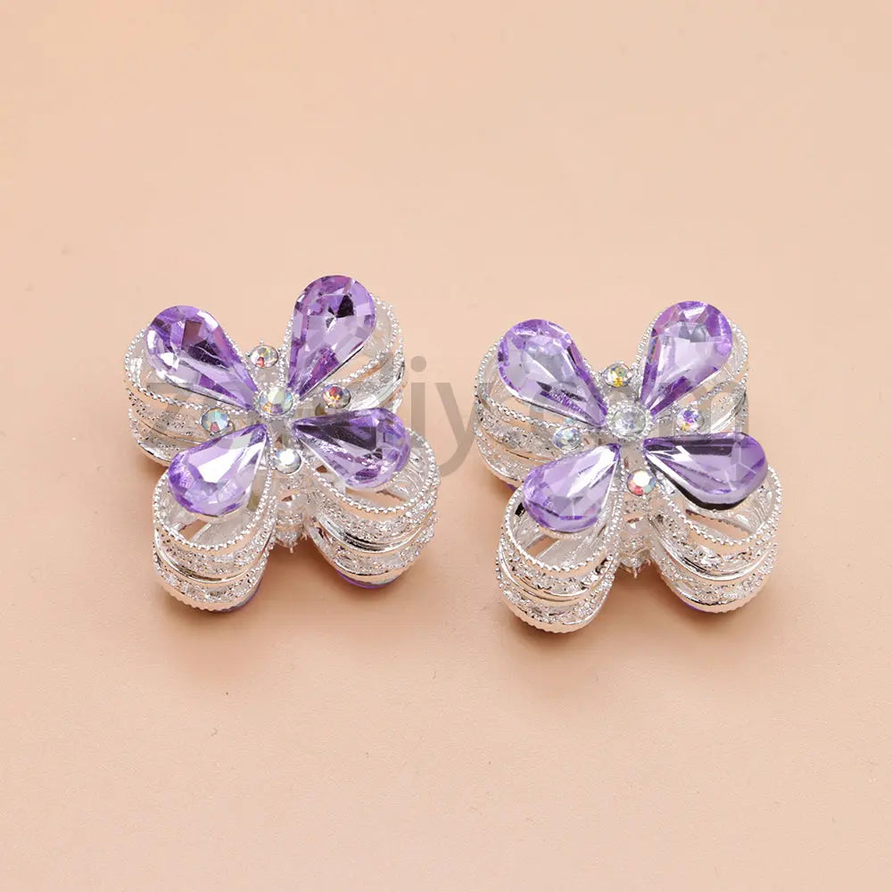 FS1781- Crystal Diamond Flower Metal Beads Fit For Beadable Pens For Keychain Jewelry Making Zoe's DIY Shop