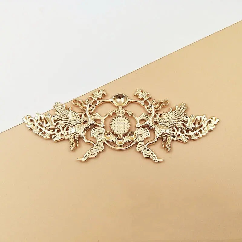 FS17865-About 13×5cm Metal Patch Zoe DIY Wholesale
