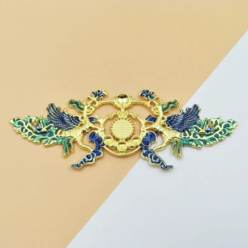 FS17865-About 13×5cm Metal Patch Zoe DIY Wholesale