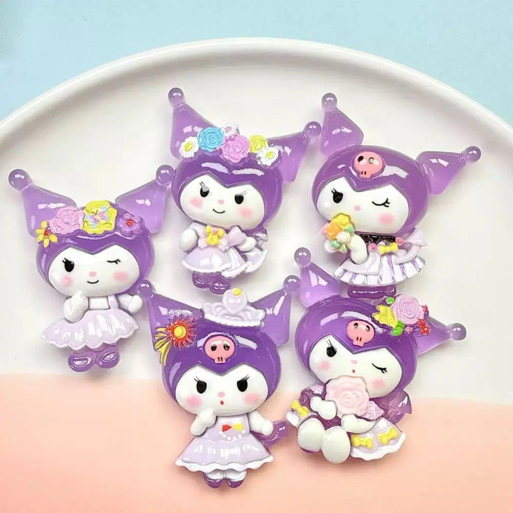 FS17890-About 28×22mm Luminous KuKu Resin Patch Zoe DIY Wholesale