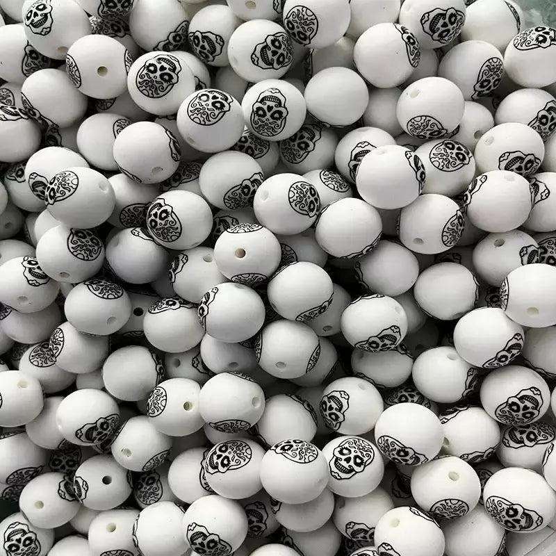 FS17925-15mm Halloween Silicone Beads Zoe DIY Wholesale
